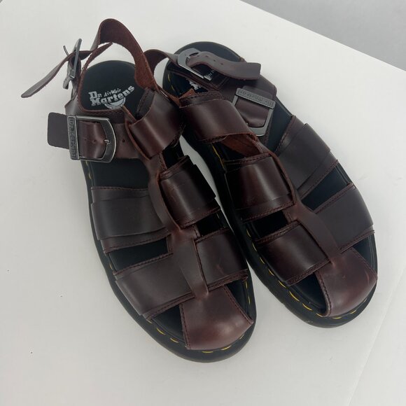Dr. Martens Brown Leather Sandals main image 3